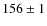 $156\pm1$