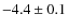 $-4.4\pm0.1$