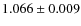 $1.066\pm0.009$