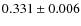 $0.331\pm0.006$