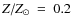 $Z/Z_{\odot}~=~0.2$