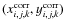 $(x_{i,j,k}^{\rm corr},y_{i,j,k}^{\rm
corr})$