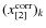 $(x_{[2]}^{\rm corr})_k$