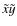 $\tilde{x}\tilde{y}$