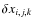 $\delta x_{i,j,k}$