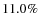 $11.0\%$
