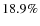 $18.9\%$