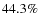 $44.3\%$