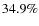 $34.9\%$