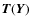 $\vec{T}(\vec{Y})$