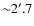 ${\sim}2'.7$
