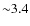 ${\sim}3.4$
