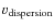 $v_{\rm {dispersion}}$