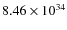 $8.46\times 10^{34}$