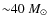 ${\sim}40~M_{\odot}$
