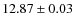 $12.87\pm0.03$