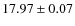 $17.97\pm0.07$