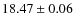 $18.47\pm0.06$