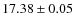 $17.38\pm0.05$