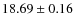 $18.69\pm0.16$