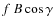 $f~B\cos\gamma$