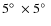 $5\hbox{$^\circ$ }\times5\hbox{$^\circ$ }$
