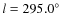 $l=295.0\hbox{$^\circ$ }$
