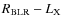 $R_{\rm BLR}-L_{\rm X}$