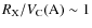 $R_{\rm X}/V_{\rm C}{\rm (A)} \sim 1$