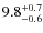 $9.8_{\rm -0.6}^{+0.7}$