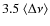 $3.5~\langle\Delta\nu\rangle$
