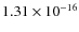 $1.31\times 10^{-16}$