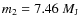 $m_2 = 7.46~M_{\rm J}$