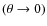 $(\theta \rightarrow 0)$