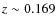 $z\sim0.169$
