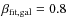 $\beta_{\rm fit,gal}=0.8$