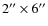$2''\times 6''$