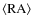 $\langle {\rm RA}\rangle$