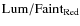 $\rm Lum/Faint_{Red}$