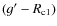 $(g^{\prime} - R_{\rm c1})$