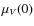 $\mu_V(0)$