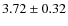 $3.72\pm0.32$