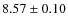 $8.57\pm0.10$