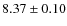 $8.37\pm0.10$
