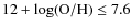 $12+\log({\rm O/H})\leq7.6$