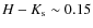 $H-K_{\rm s}\sim0.15$