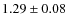 $1.29 \pm 0.08$