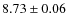 $8.73 \pm 0.06$