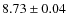 $8.73 \pm 0.04$