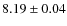 $8.19 \pm 0.04$